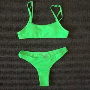 Sunny Bunny Swim, Olivia Green (top and bottom)